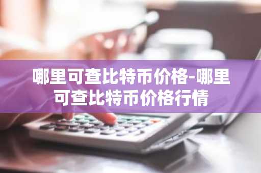 哪里可查比特币价格-哪里可查比特币价格行情