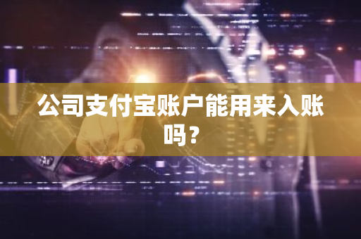 公司支付宝账户能用来入账吗？