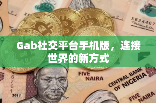 Gab社交平台手机版，连接世界的新方式