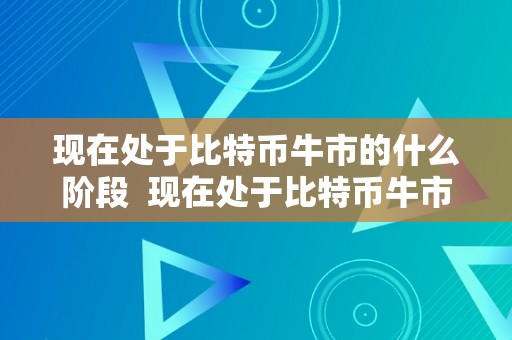 现在处于比特币牛市的什么阶段 现在处于比特币牛市的什么阶段了