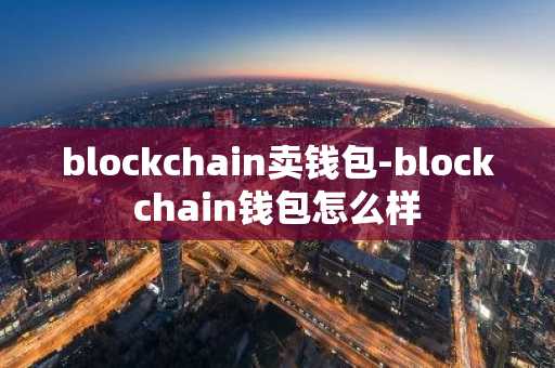 blockchain卖钱包-blockchain钱包怎么样