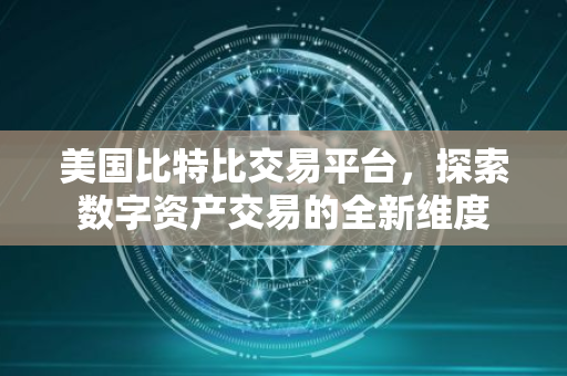 美国比特比交易平台，探索数字资产交易的全新维度