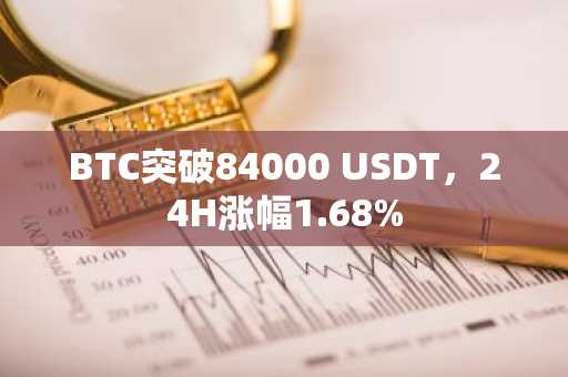 BTC突破84000 USDT，24H涨幅1.68%