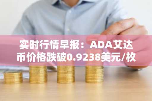 实时行情早报：ADA艾达币价格跌破0.9238美元/枚，日内跌-3.71%