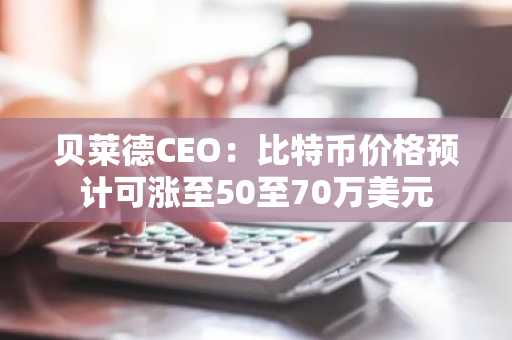 贝莱德CEO：比特币价格预计可涨至50至70万美元