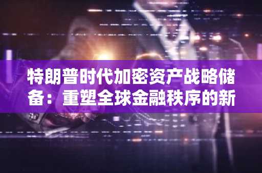 特朗普时代加密资产战略储备：重塑全球金融秩序的新篇章