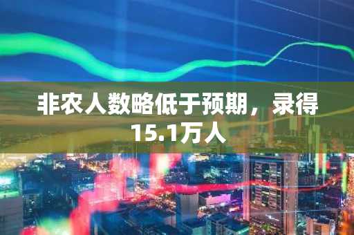 非农人数略低于预期，录得15.1万人