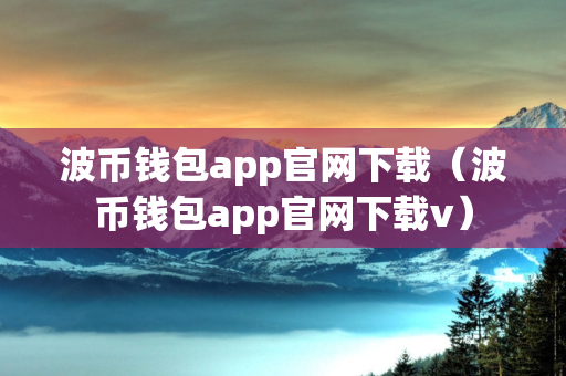 波币钱包app官网下载（波币钱包app官网下载v）