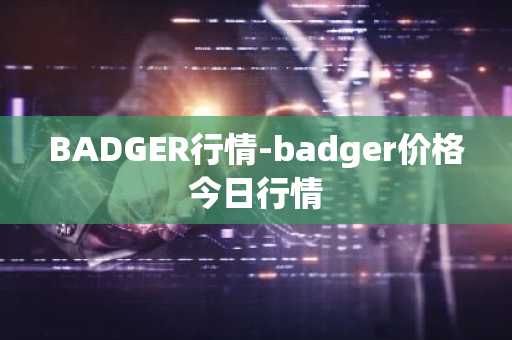 BADGER行情-badger价格今日行情