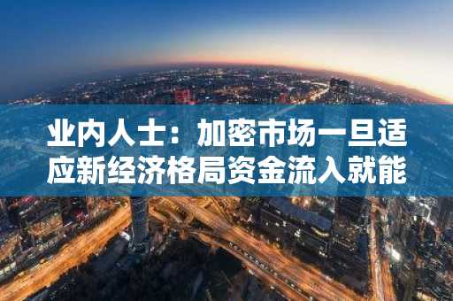 业内人士：加密市场一旦适应新经济格局资金流入就能恢复，顺风势头仍在