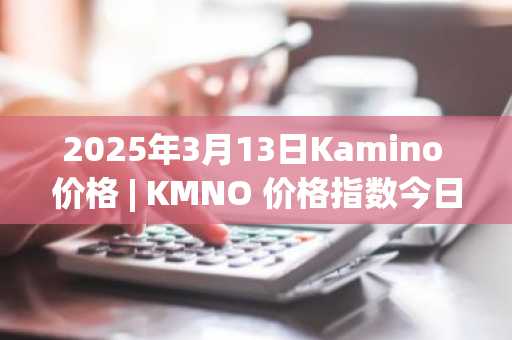 2025年3月13日Kamino 价格 | KMNO 价格指数今日行情分享