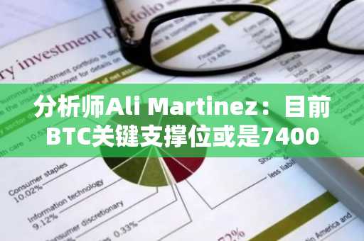 分析师Ali Martinez：目前BTC关键支撑位或是74000美元