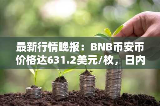 最新行情晚报：BNB币安币价格达631.2美元/枚，日内涨幅1.07%