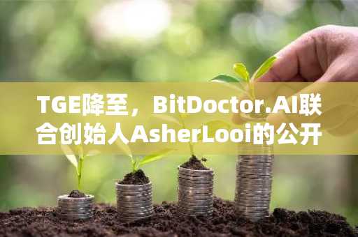 TGE降至，BitDoctor.AI联合创始人AsherLooi的公开信