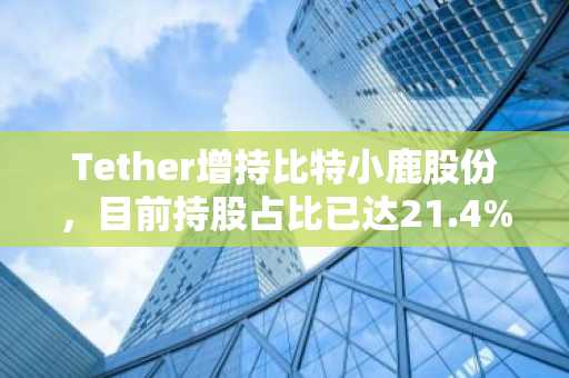 Tether增持比特小鹿股份，目前持股占比已达21.4%