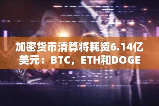 加密货币清算将耗资6.14亿美元：BTC，ETH和DOGE HIND命中 - 细节