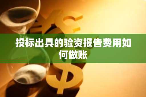 投标出具的验资报告费用如何做账