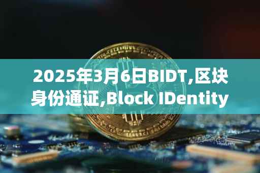 2025年3月6日BIDT,区块身份通证,Block IDentity Token今日行情最新价格