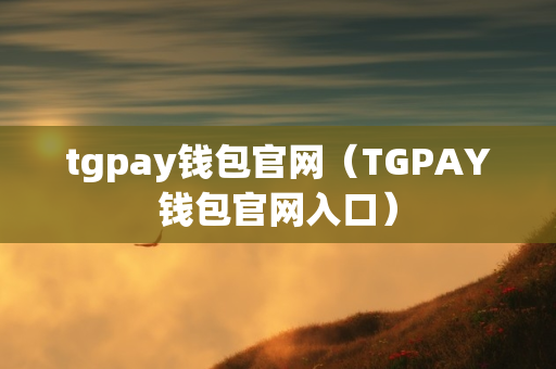 tgpay钱包官网（TGPAY钱包官网入口）