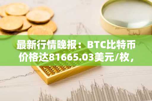 最新行情晚报：BTC比特币价格达81665.03美元/枚，日内跌幅-1.02%