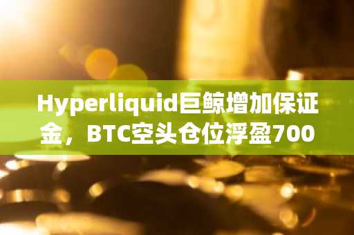 Hyperliquid巨鲸增加保证金，BTC空头仓位浮盈700万美元