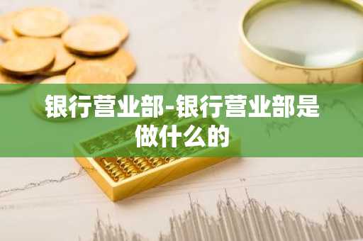 银行营业部-银行营业部是做什么的