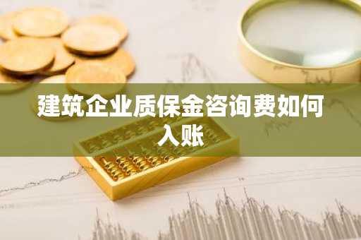 建筑企业质保金咨询费如何入账