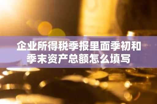 企业所得税季报里面季初和季末资产总额怎么填写