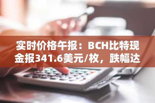 实时价格午报：BCH比特现金报341.6美元/枚，跌幅达-3.50%