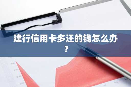 建行信用卡多还的钱怎么办？