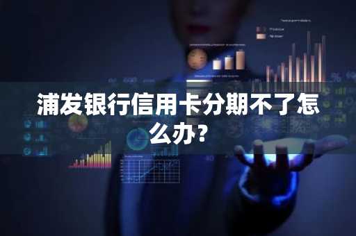 浦发银行信用卡分期不了怎么办？