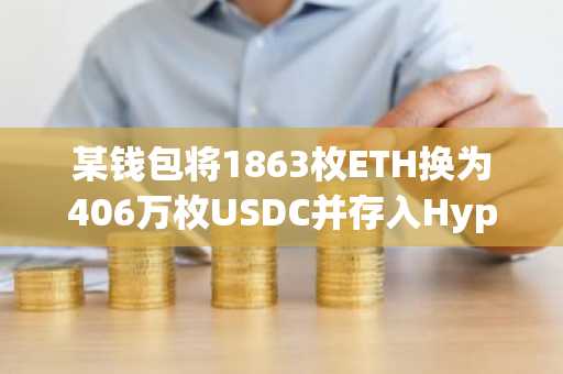 某钱包将1863枚ETH换为406万枚USDC并存入HyperLiquid中开多BTC，现浮盈58.9万美元