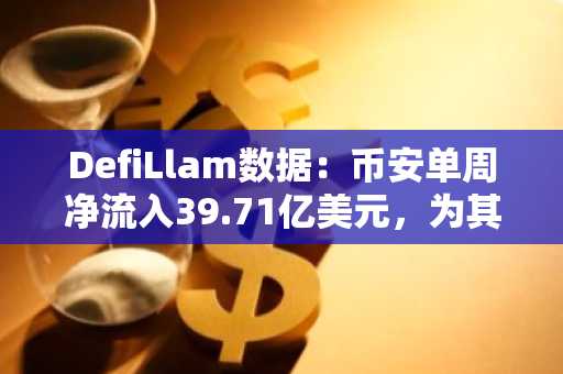 DefiLlam数据：币安单周净流入39.71亿美元，为其他9家头部交易所总和的10倍