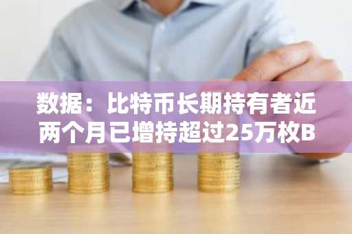 数据：比特币长期持有者近两个月已增持超过25万枚BTC