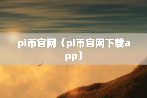 pi币官网（pi币官网下载app）