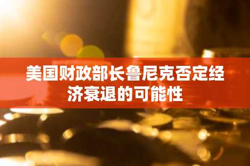 美国财政部长鲁尼克否定经济衰退的可能性