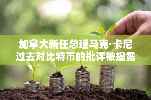 加拿大新任总理马克·卡尼过去对比特币的批评被揭露