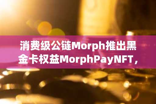 消费级公链Morph推出黑金卡权益MorphPayNFT，3月27日起开放铸造