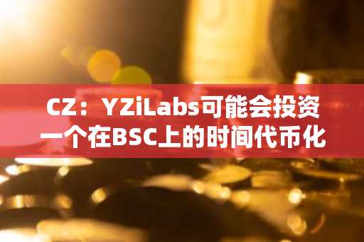 CZ：YZiLabs可能会投资一个在BSC上的时间代币化项目