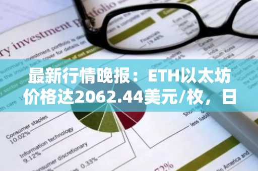 最新行情晚报：ETH以太坊价格达2062.44美元/枚，日内跌幅-1.03%