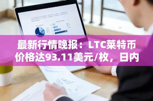 最新行情晚报：LTC莱特币价格达93.11美元/枚，日内涨幅3.05%