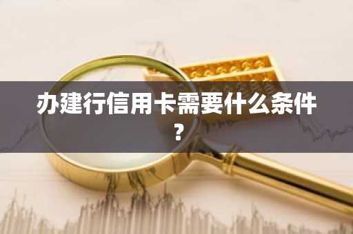 办建行信用卡需要什么条件？