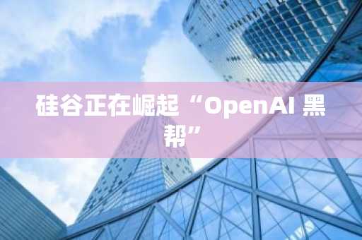 硅谷正在崛起“OpenAI 黑帮”