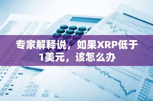 专家解释说，如果XRP低于1美元，该怎么办