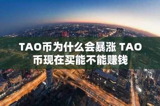 TAO币为什么会暴涨 TAO币现在买能不能赚钱