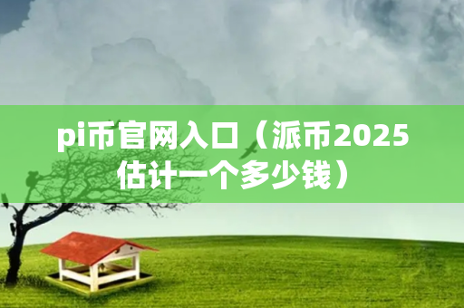 pi币官网入口（派币2025估计一个多少钱）