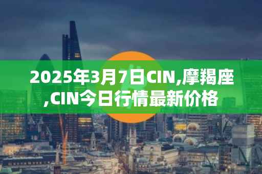 2025年3月7日CIN,摩羯座,CIN今日行情最新价格