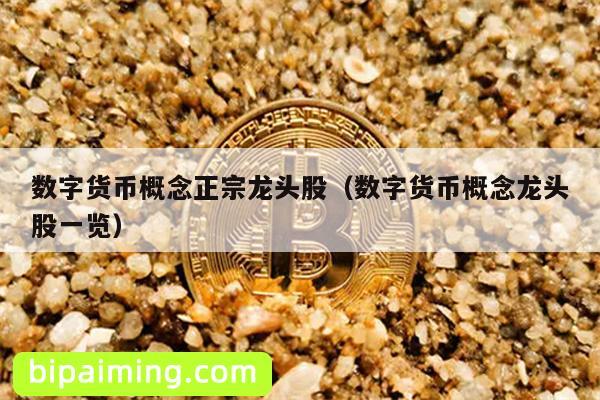 数字货币概念正宗龙头股（数字货币概念龙头股一览）
