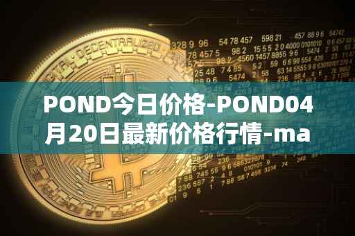POND今日价格-POND04月20日最新价格行情-marlin最新走势消息