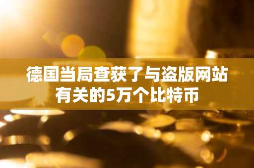 德国当局查获了与盗版网站有关的5万个比特币
